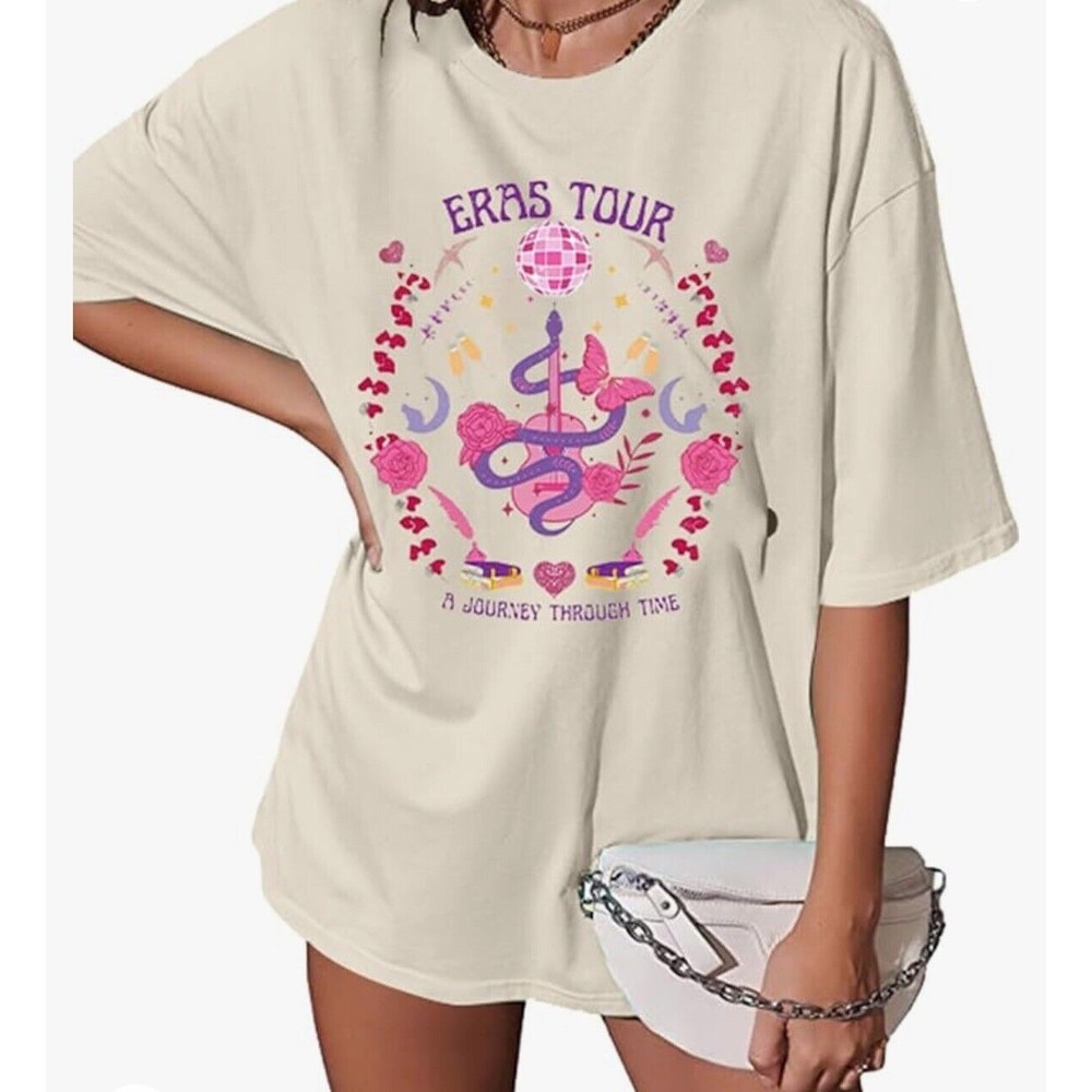 TAYLOR SWIFT The Eras Tour Dates T Tee Shirt  Womens Size M Medium NWOT NEW